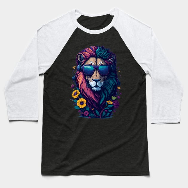 Lion Lover Baseball T-Shirt by vaporgraphic